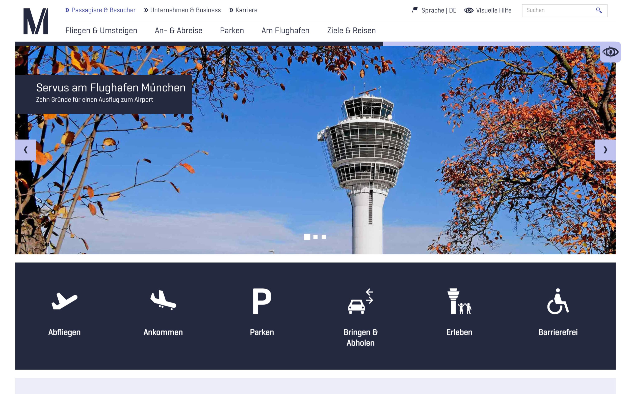 Flughafen München Startseite